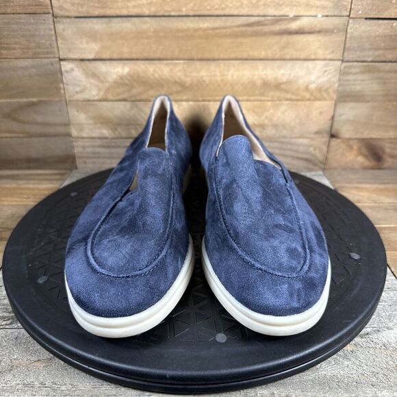 Paul Green Selby Womens Sz US 7 UK 4.5 Shoes Loafers Space Suede Navy Blue - Picture 2 of 10